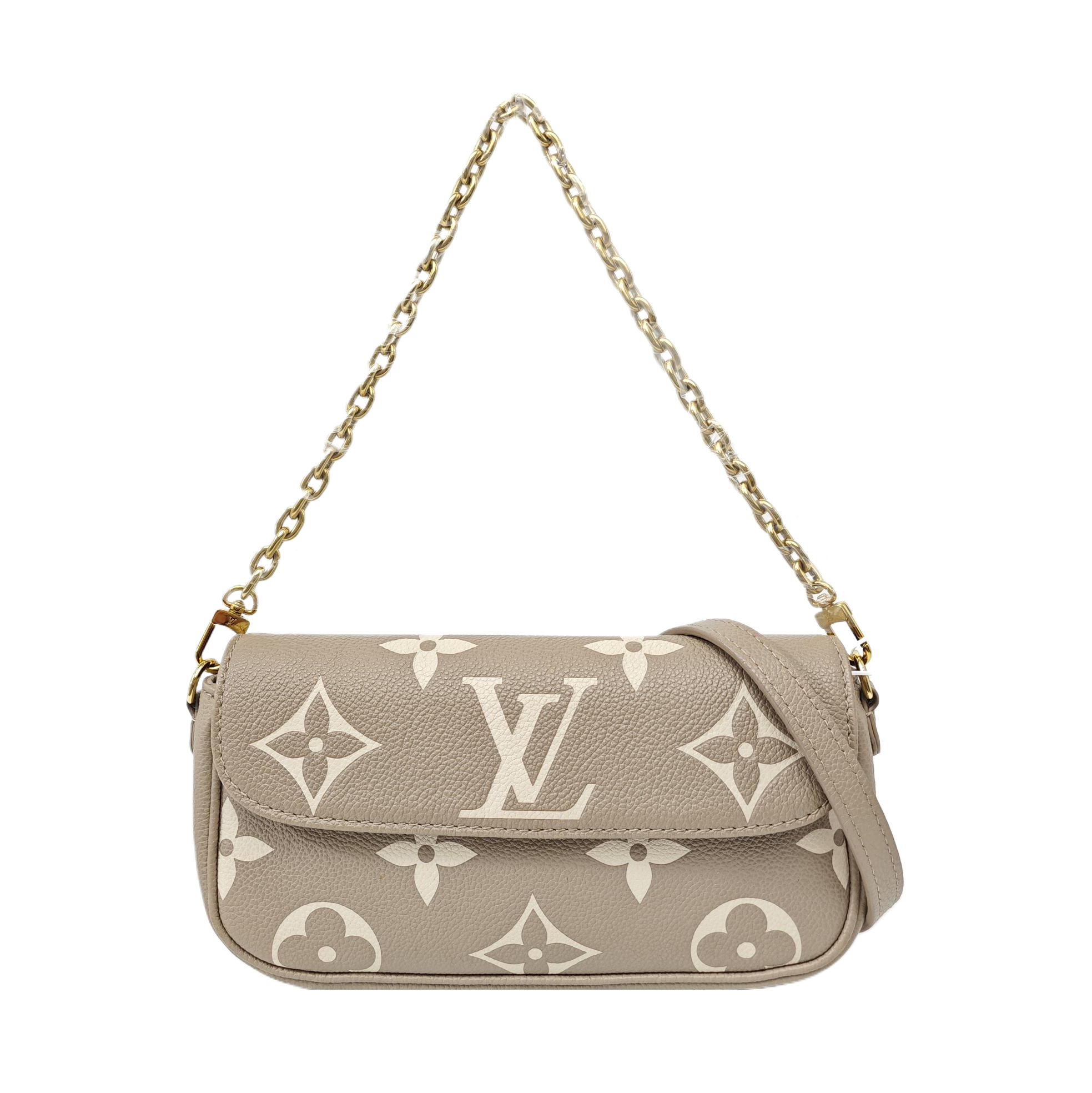 IVY Monogram Calfskin Gray