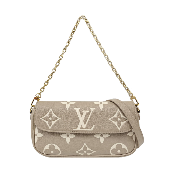 IVY Monogram Calfskin Gray