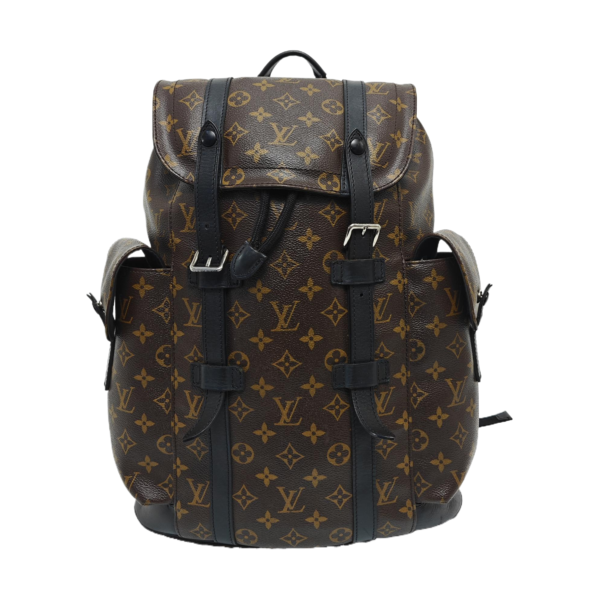 CHRISTOPHER MM Monogram Coated Canvas Brown