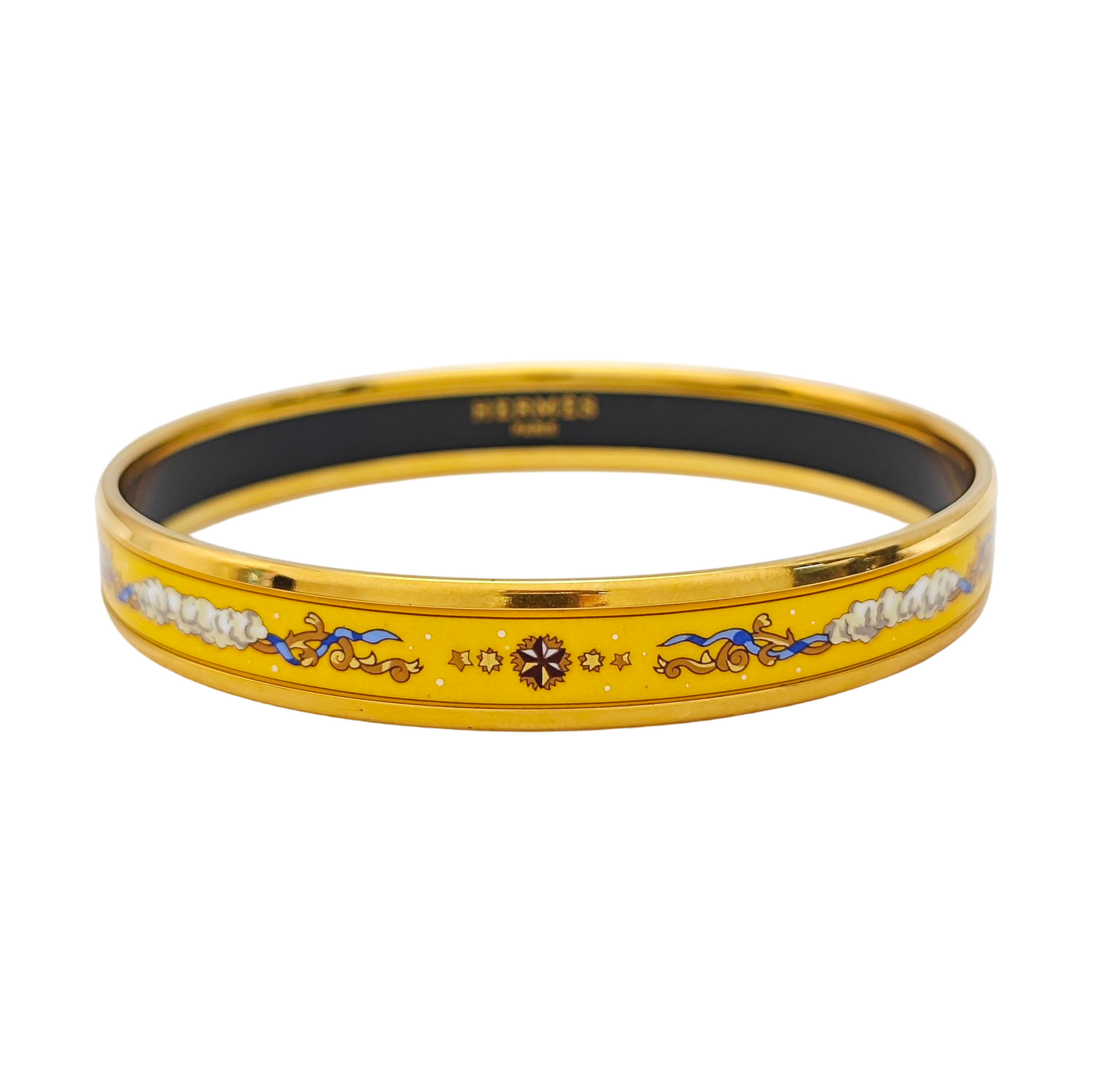Email Metal Yellow Bangle