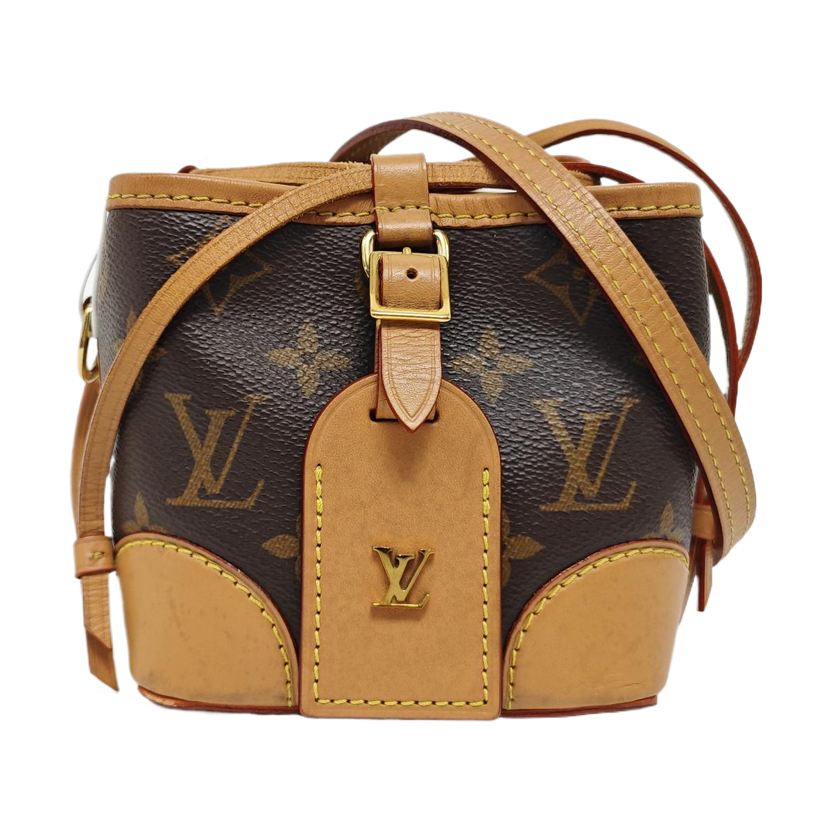 NOÉ Mini Monogram Coated Canvas Brown