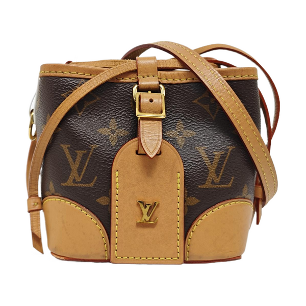 NOÉ Mini Monogram Coated Canvas Brown