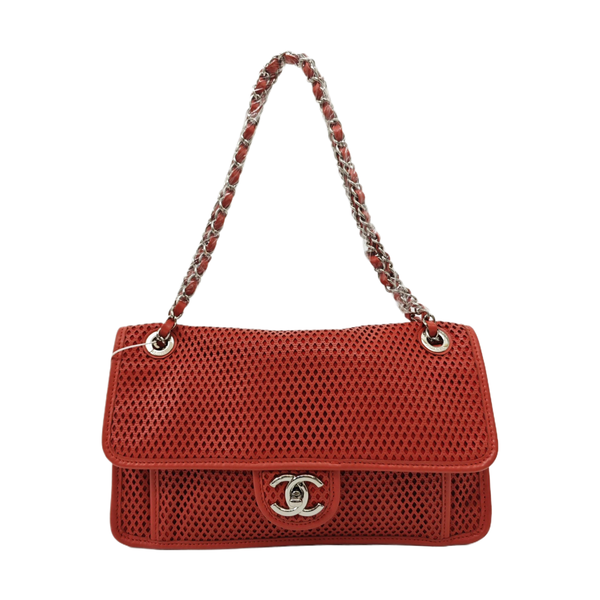 Lambskin Shoulder Bag Red