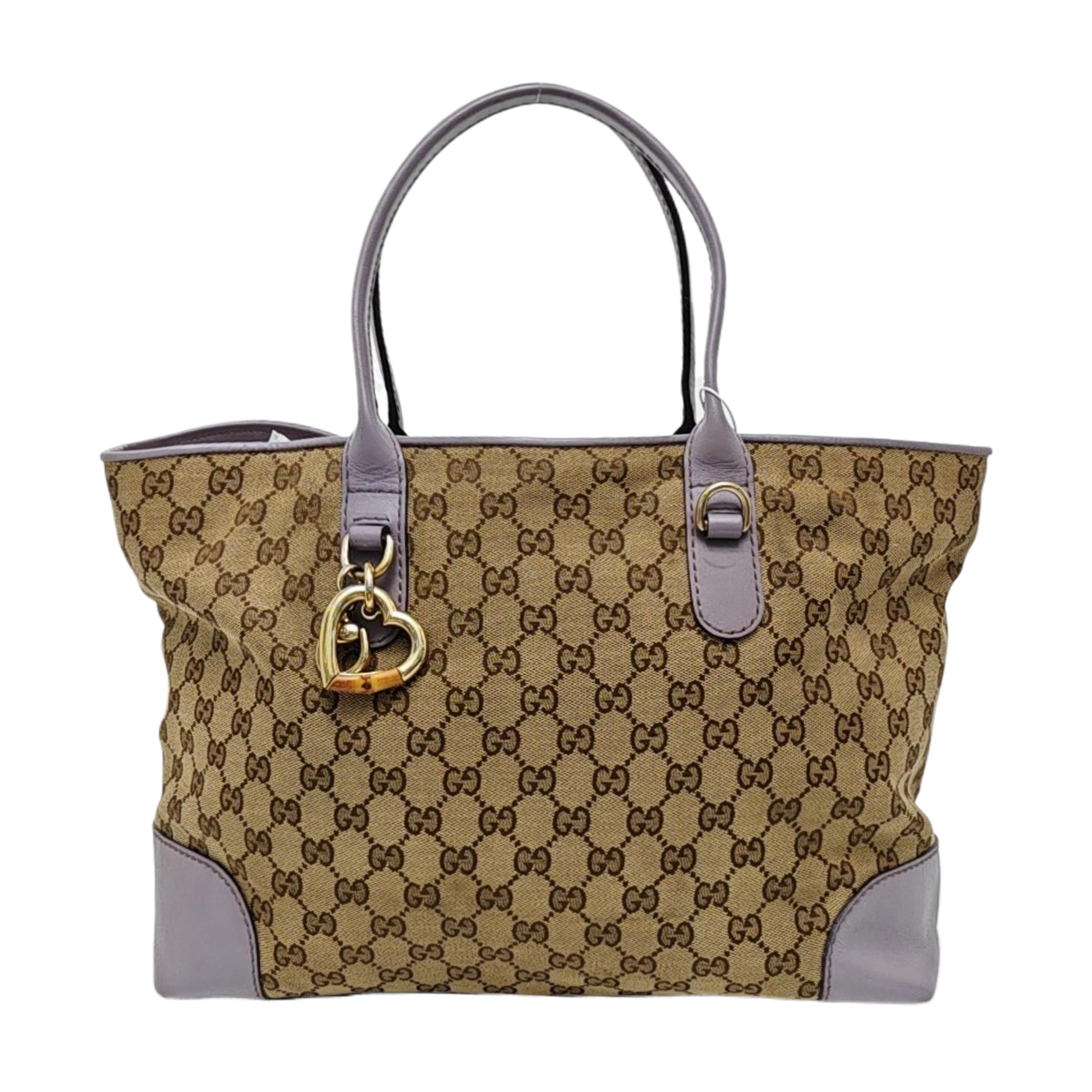 Monogram Canvas Tote Bag Brown