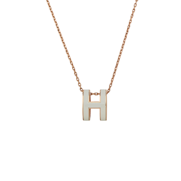 Pop H Metal Rose Gold Necklace
