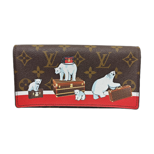 SARAH Monogram Coated Canvas Brown