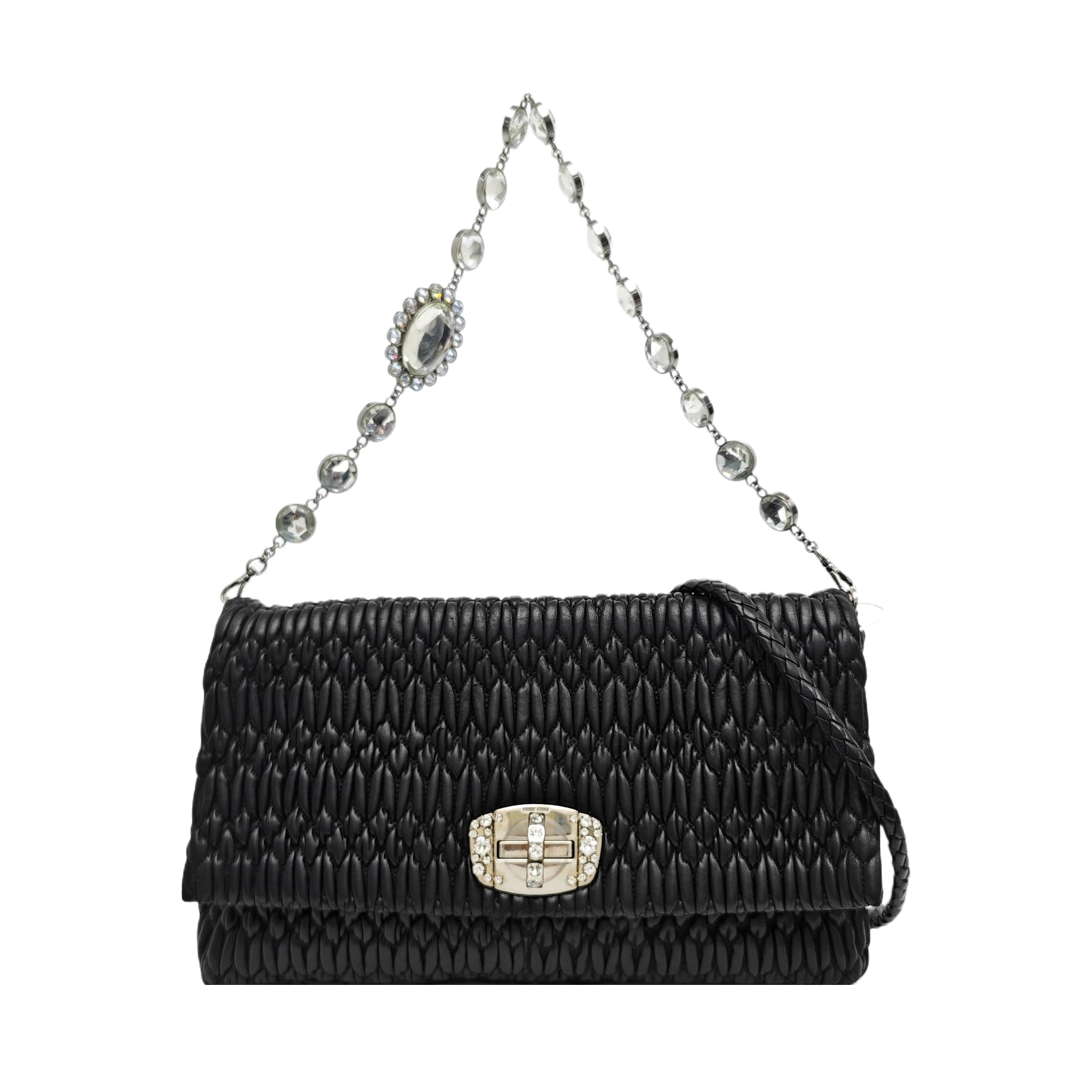 Crystal Lambskin Black