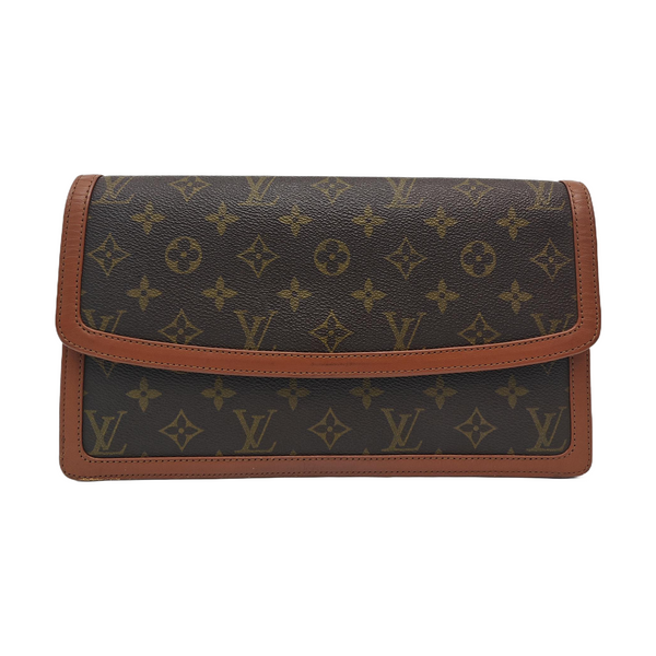 DAME GM Monogram Coated Canvas Brown