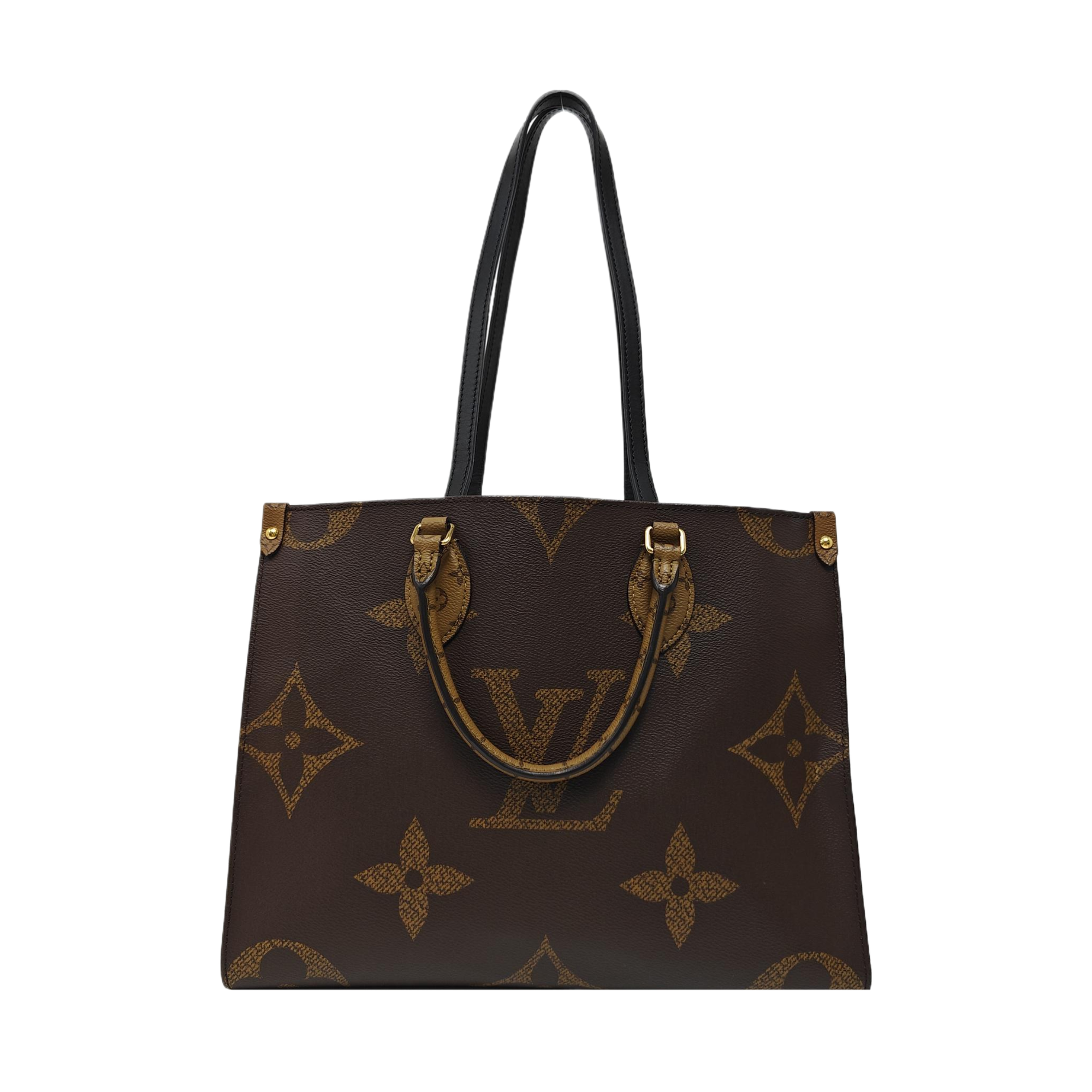 ONTHEGO MM Monogram Coated Canvas Brown