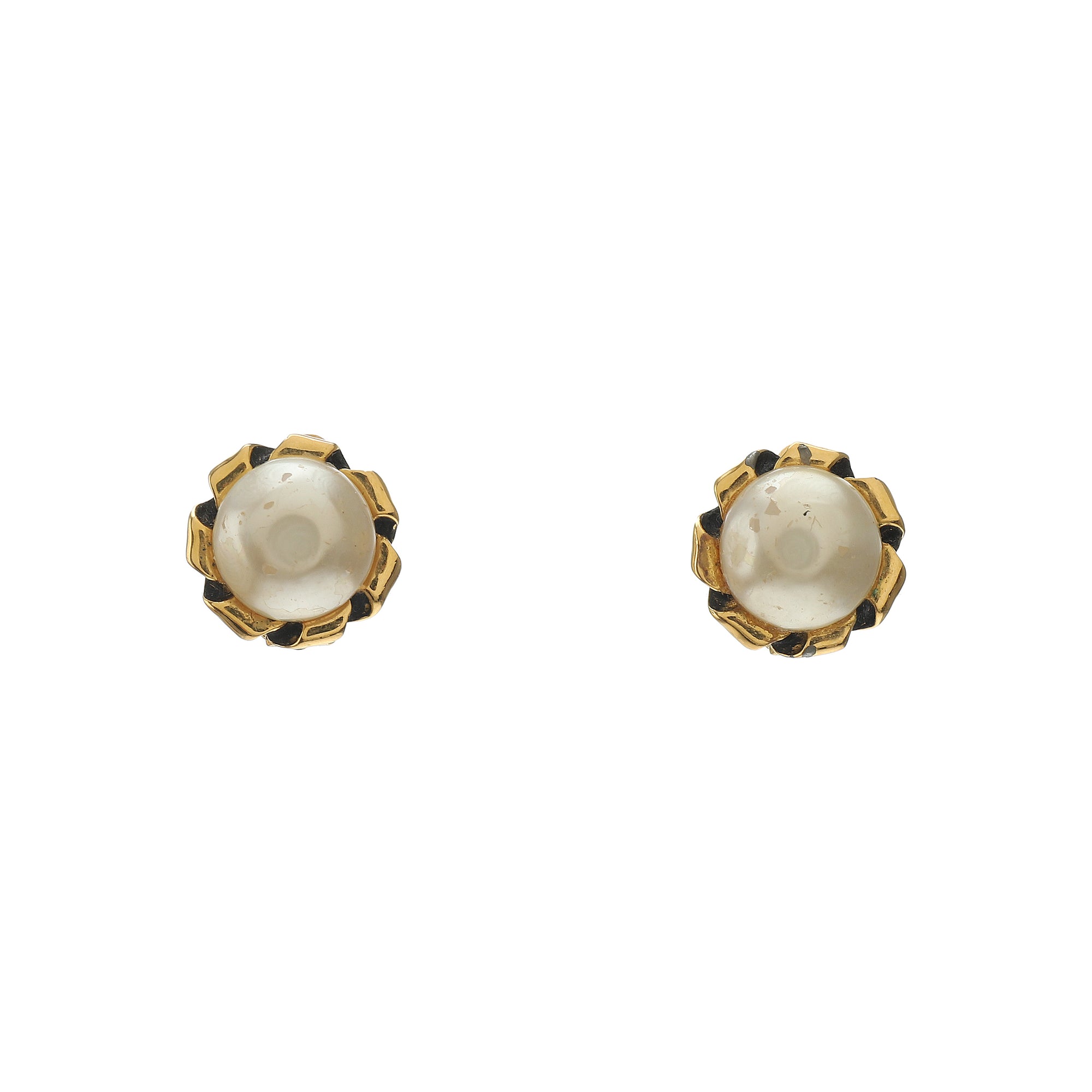 Metal Gold Clip On Earrings