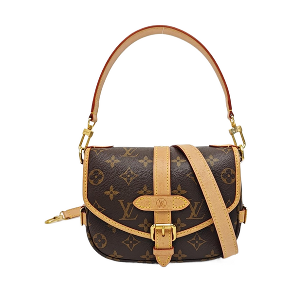 SAUMUR BB Monogram Coated Canvas Brown