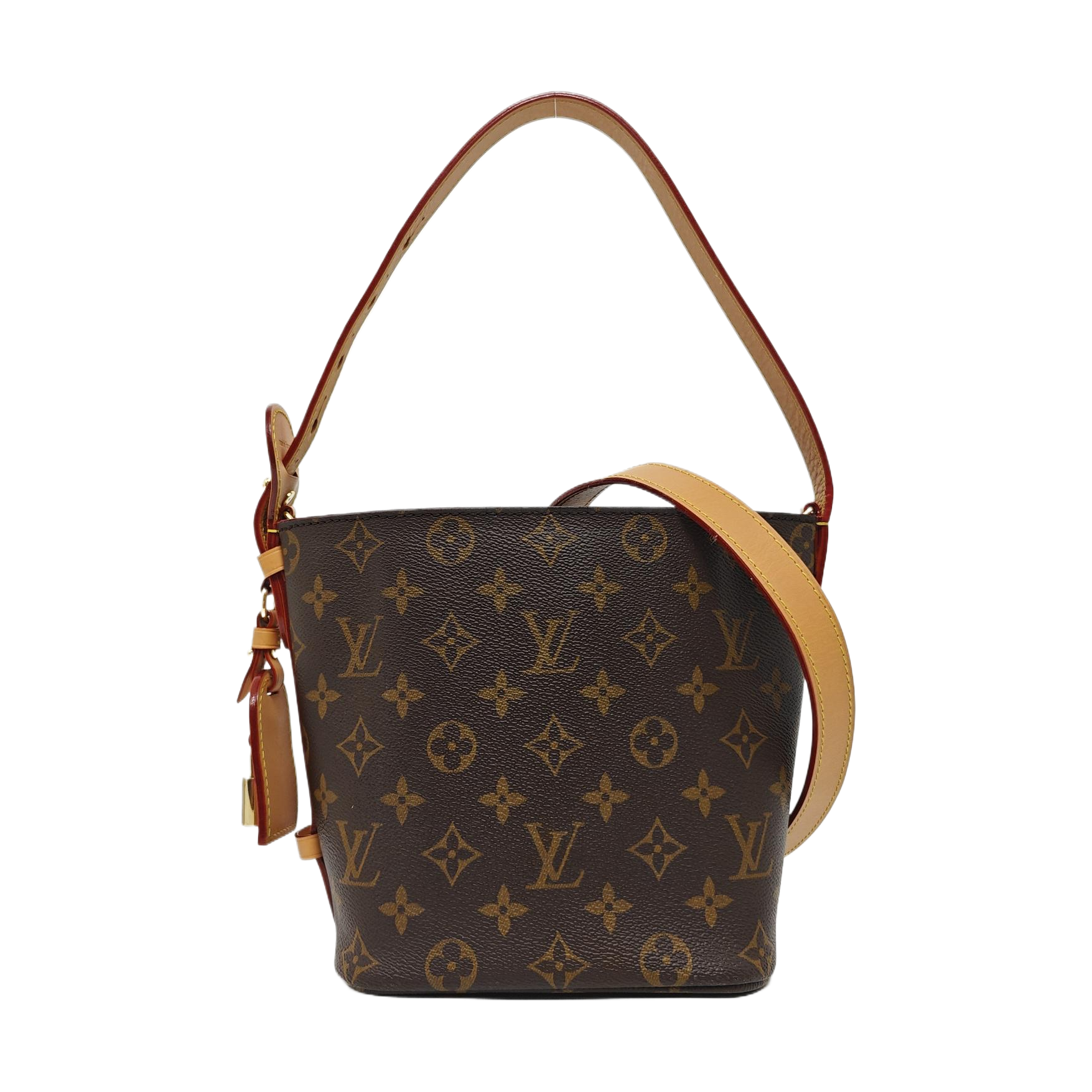 ALL IN BB Monogram Coated Canvas Brown