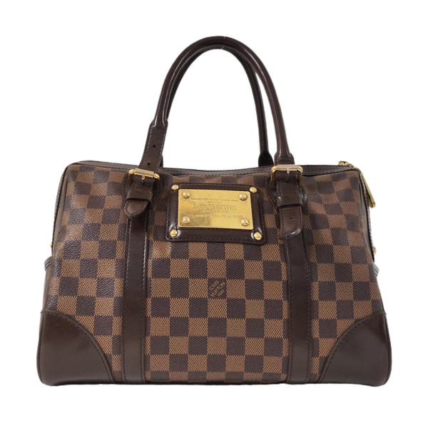 BERKELEY Damier Ebene Coated Canvas Brown