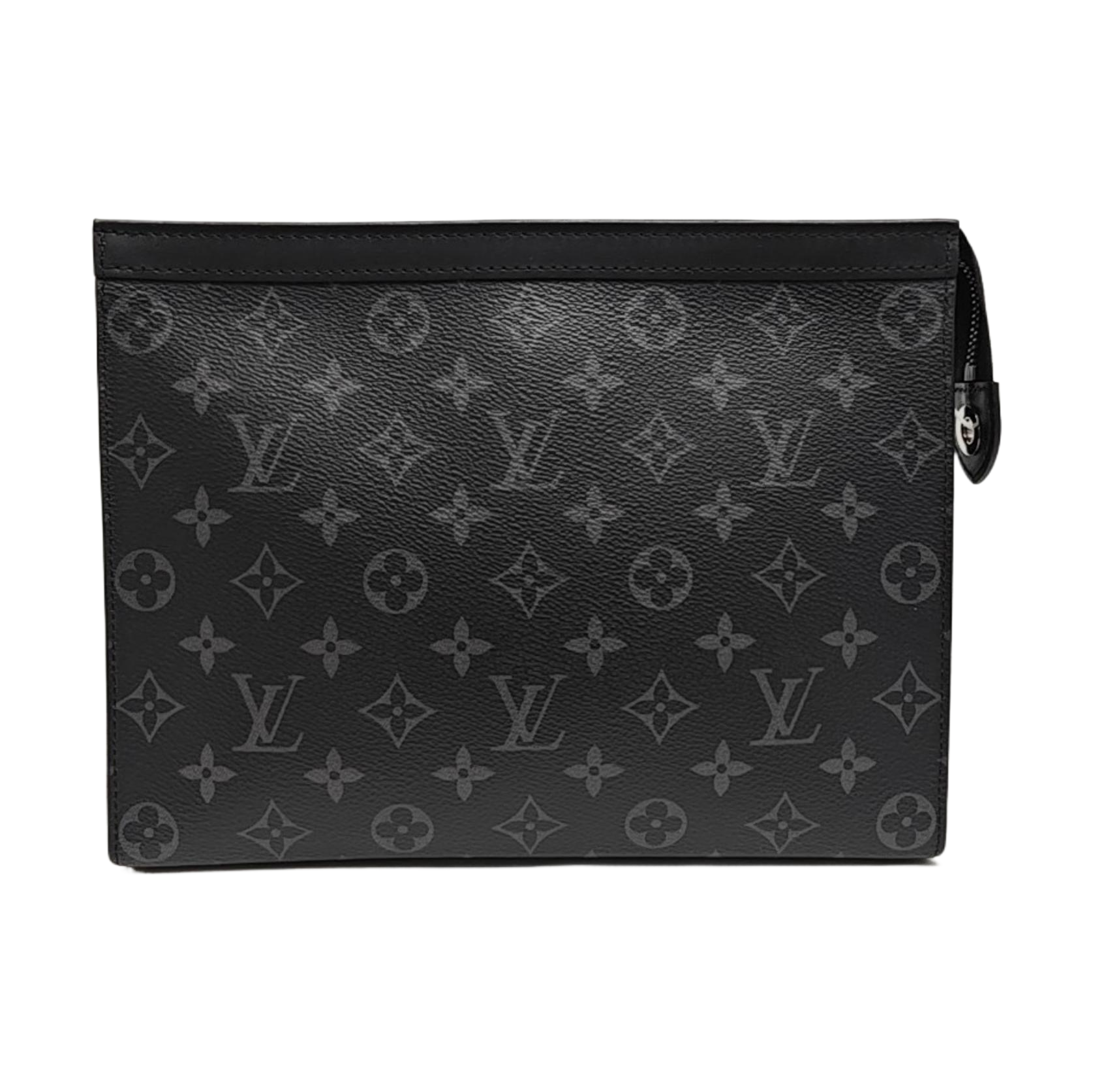 Pochette Voyag MM Monogram Coated Canvas Black