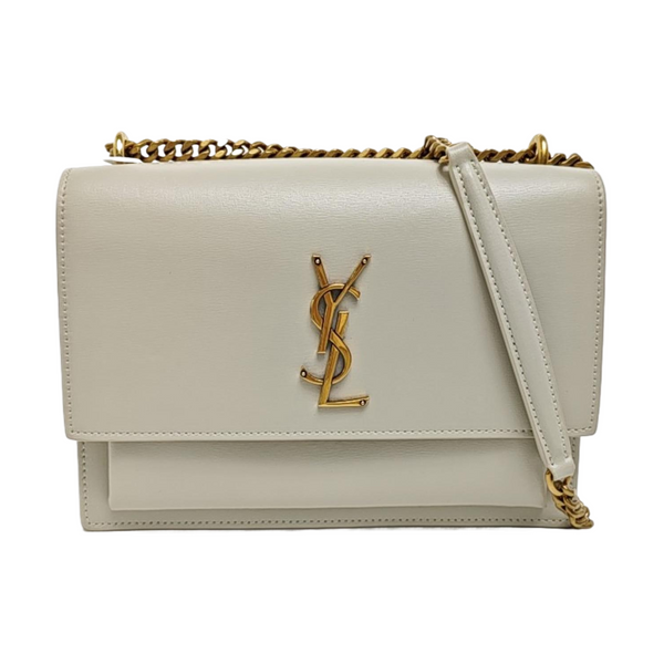SUNSET Medium Calfskin White
