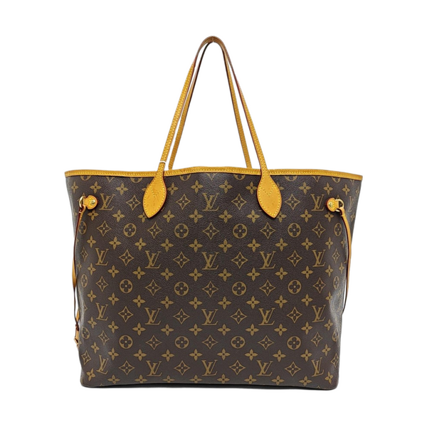 NEVERFULL GM Monogram Coated Canvas Brown