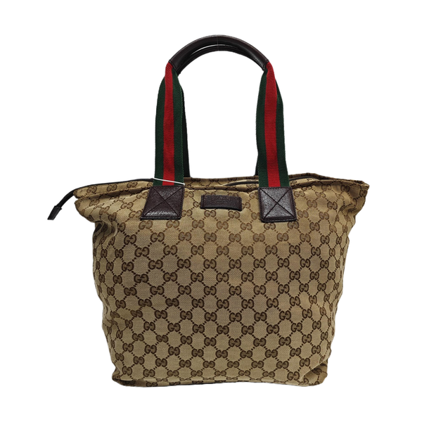 Monogram Canvas Top Handle Bag Brown