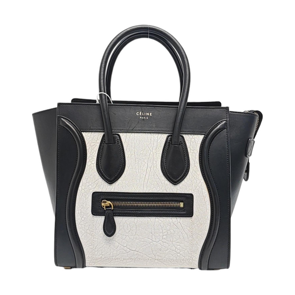 LUGGAGE Micro Calfskin White