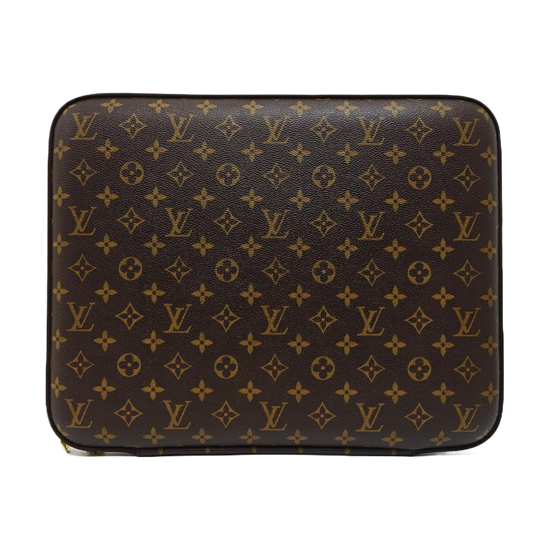SLEEVE Monogram Coated Canvas Brown