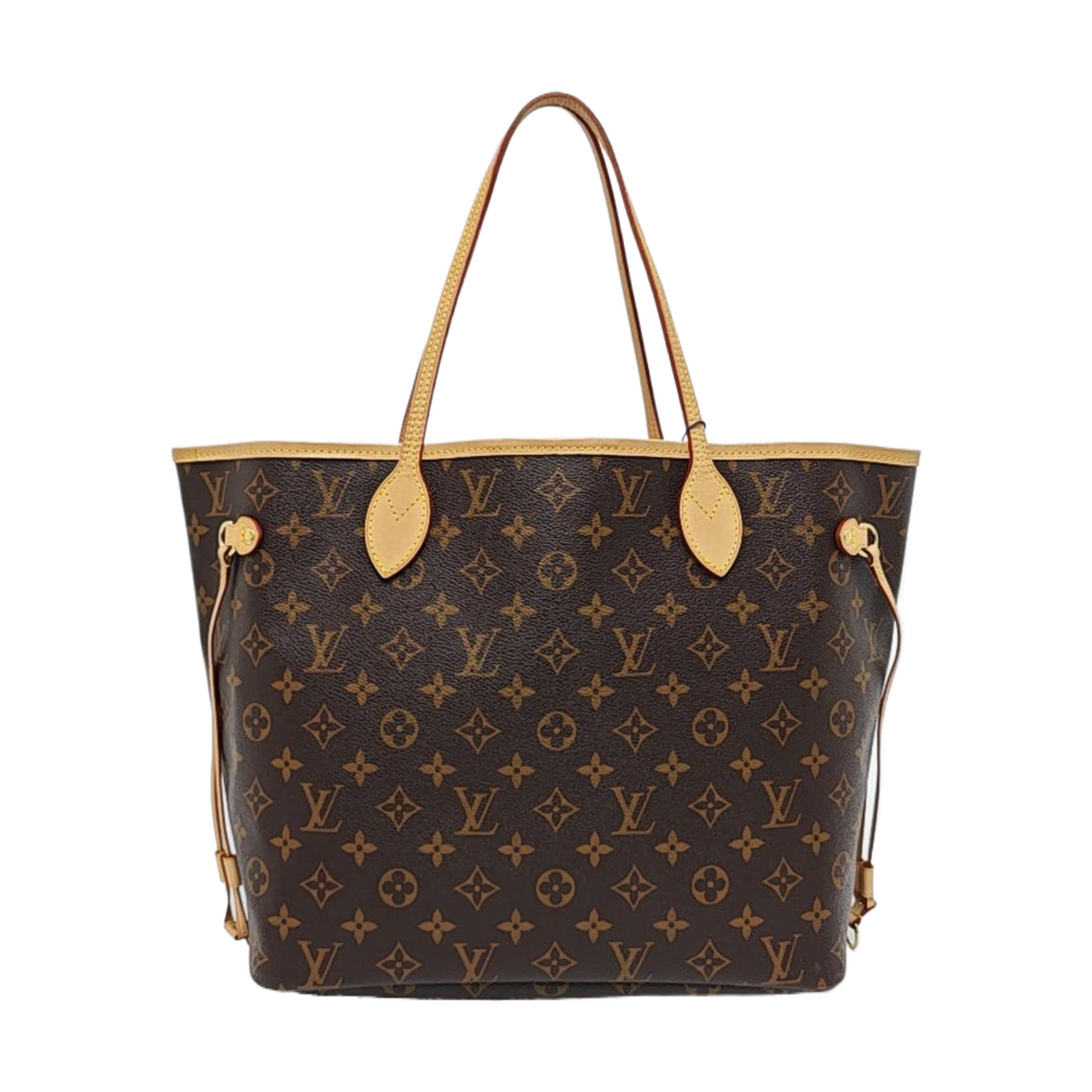 NEVERFULL MM Monogram Coated Canvas Brown