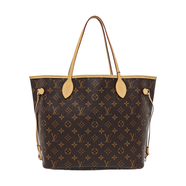 NEVERFULL MM Monogram Coated Canvas Brown