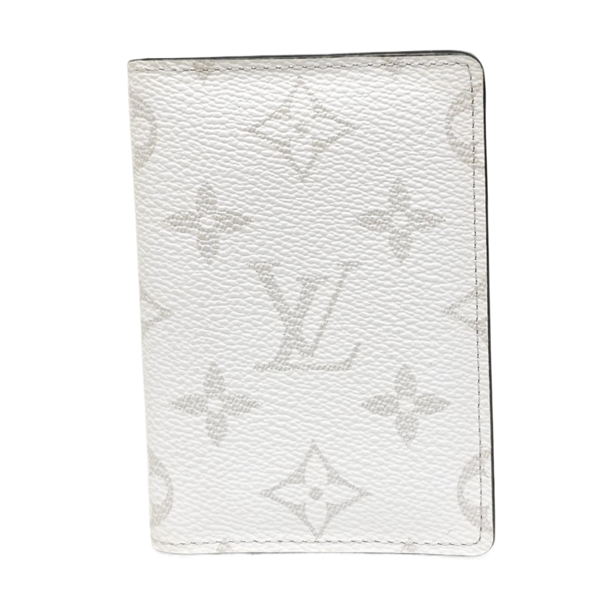 Monogram Coated Canvas Card Holder White