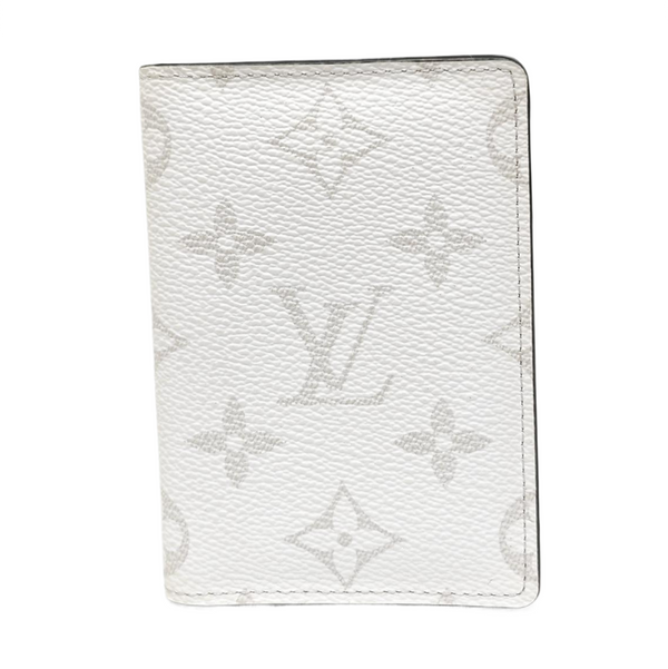 Monogram Coated Canvas Card Holder White