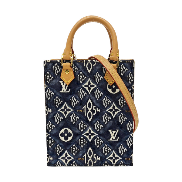 SAC PLAT Mini Monogram Denim Blue