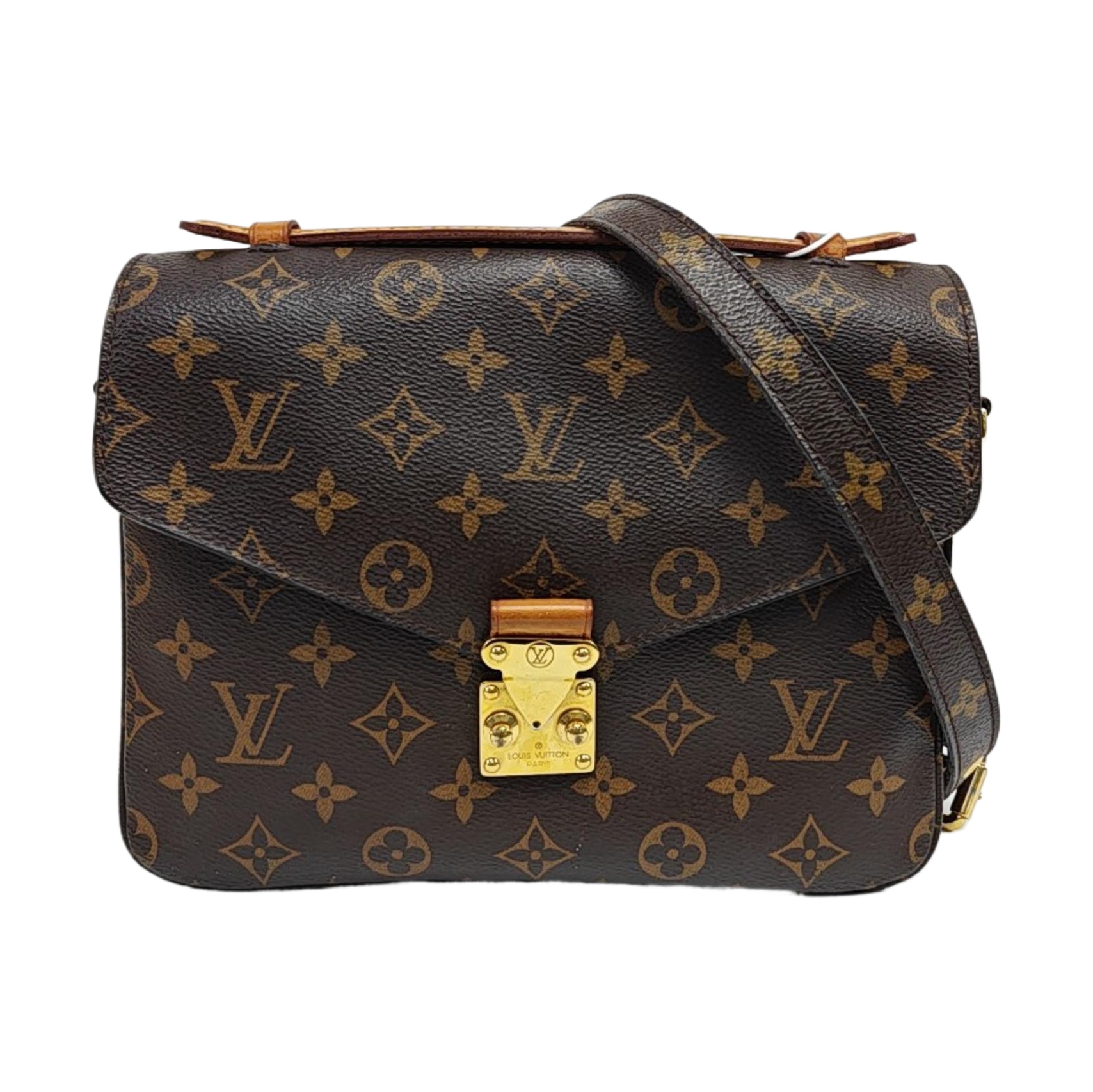 MÉTIS MM Monogram Coated Canvas Brown