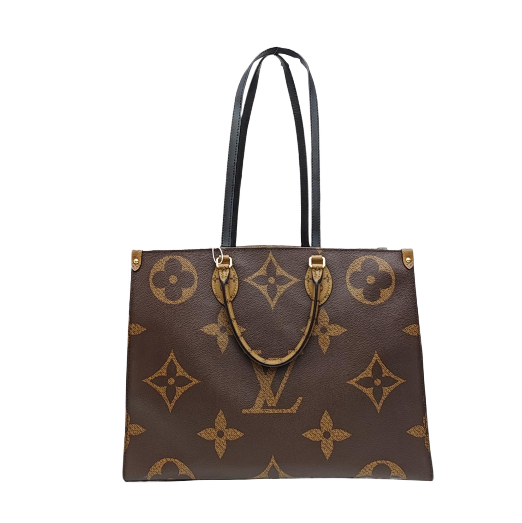 ONTHEGO GM Monogram Coated Canvas Brown