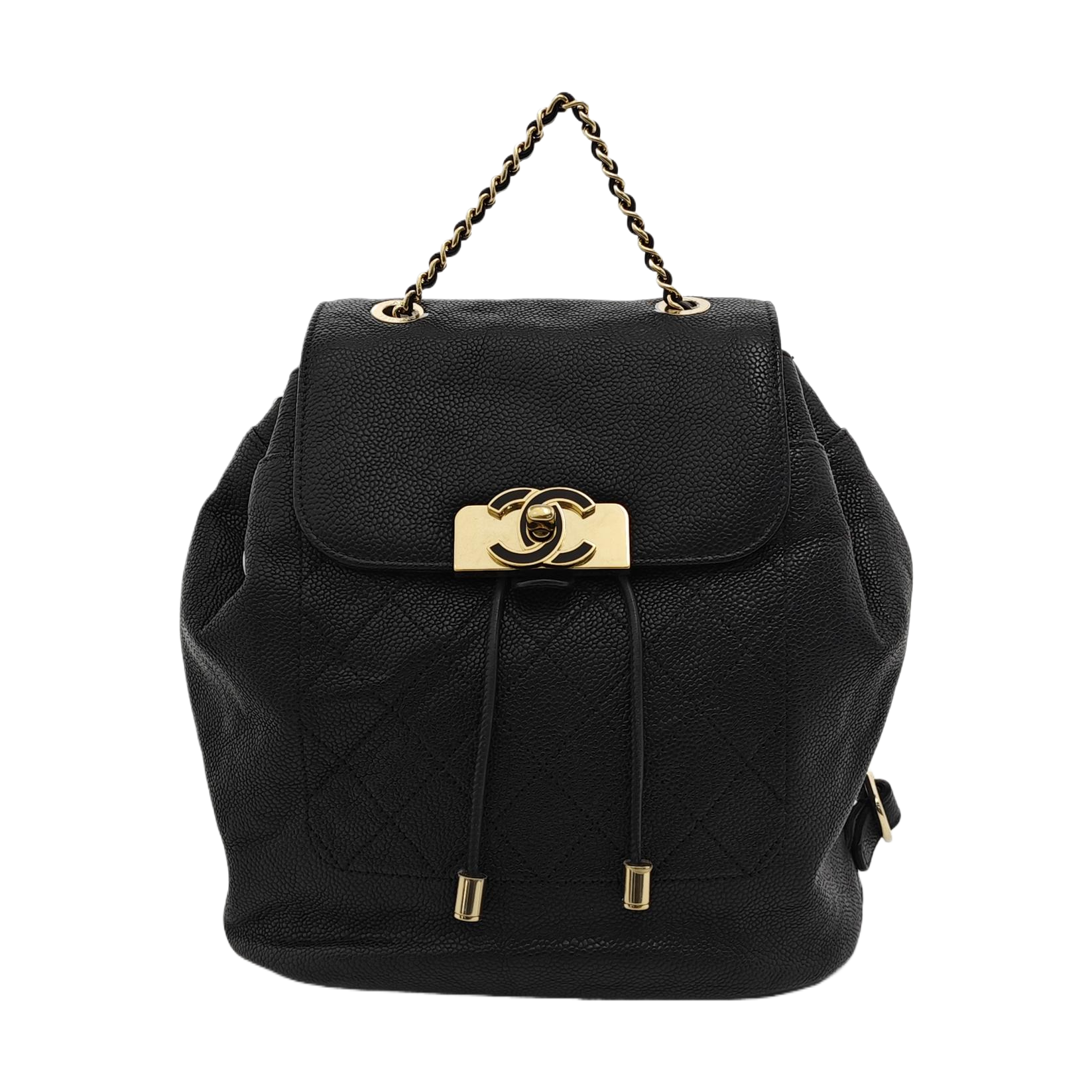 Quilted Grained Calfskin Black
