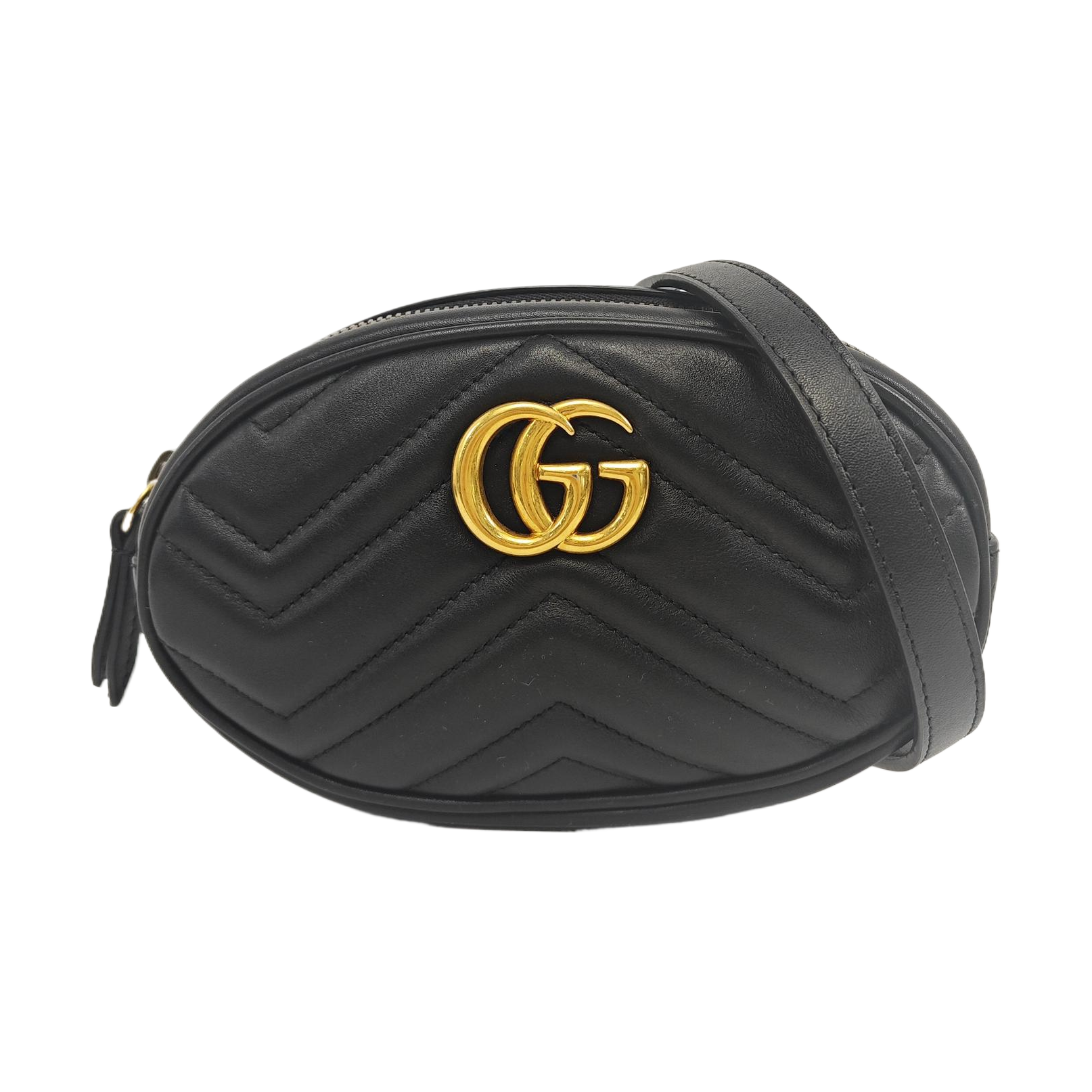 GG Marmont Piel de becerro matelassé negra