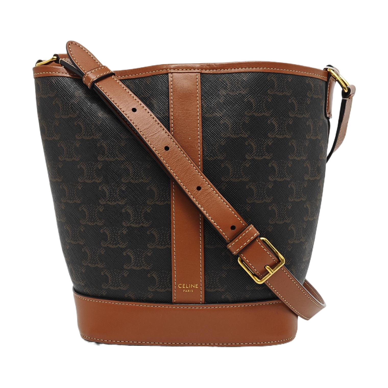TRIOMPHE CANVAS Small Coated Canvas Brown