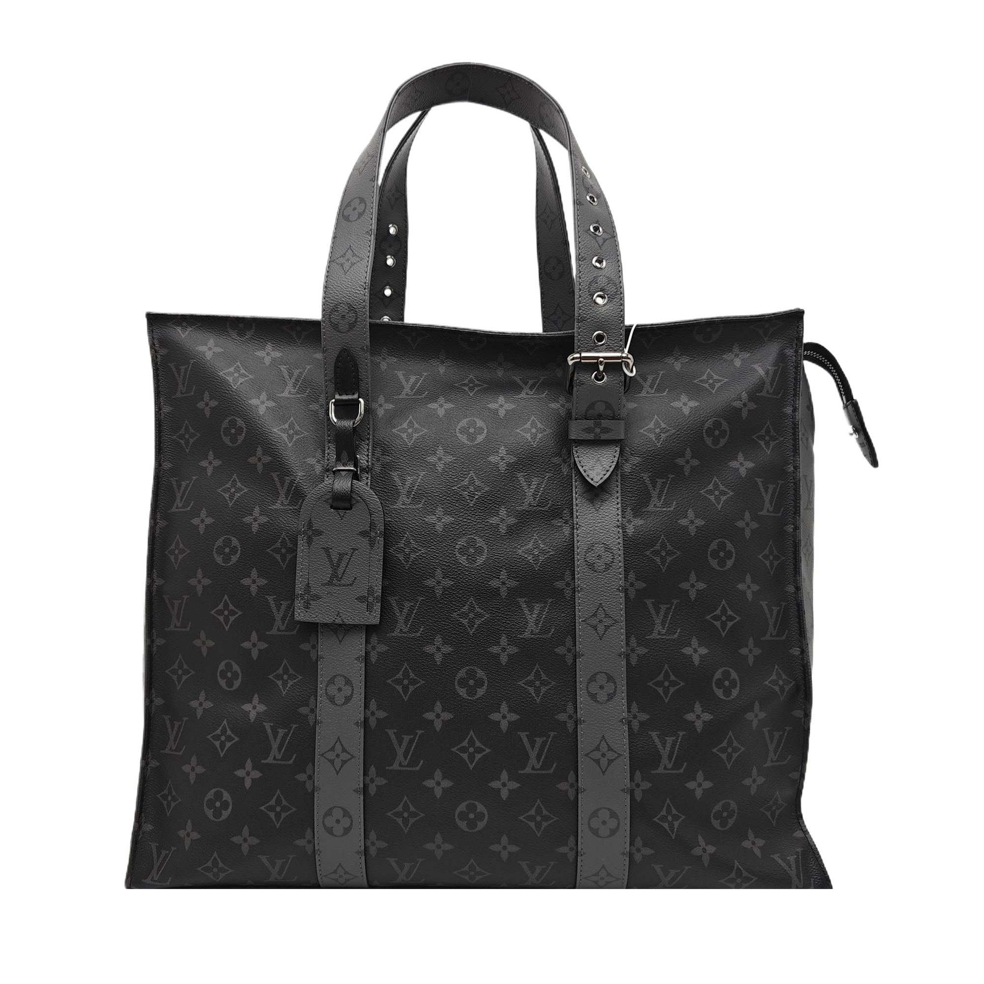 NEW CABAS ZIPPE GM Monogram Coated Canvas Gray