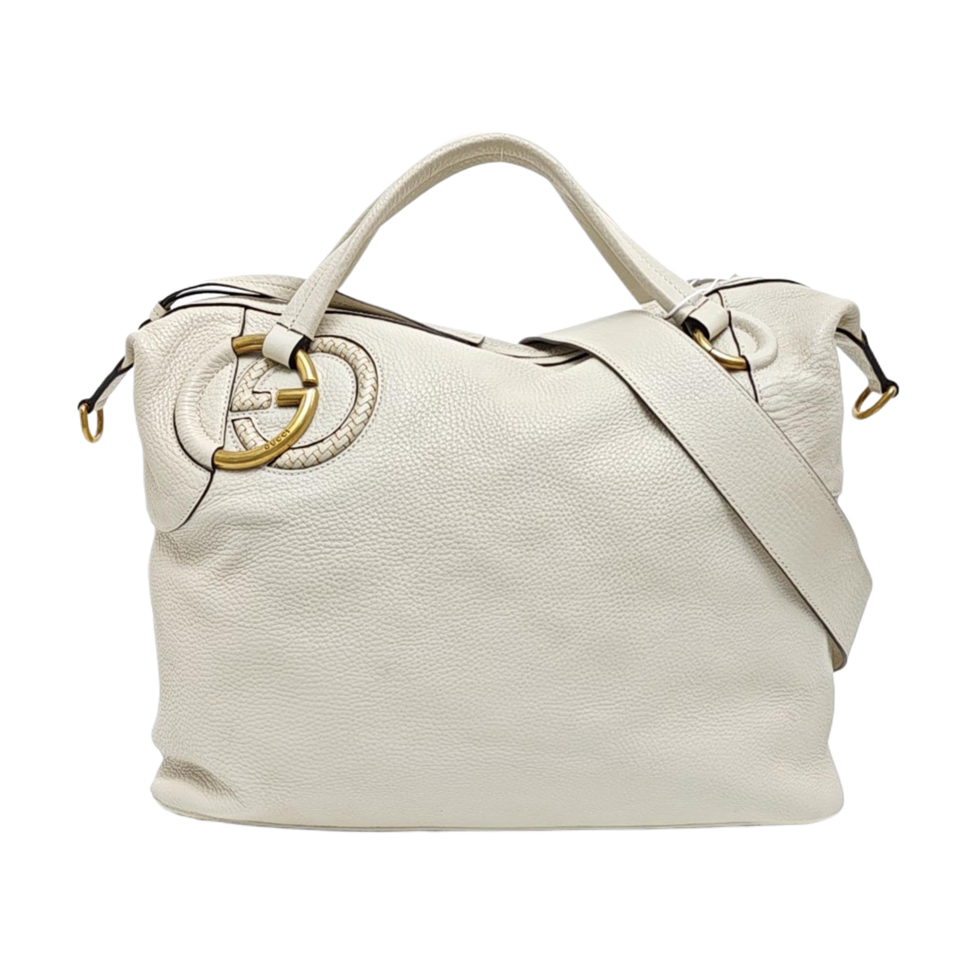 Calfskin Shoulder Bag White