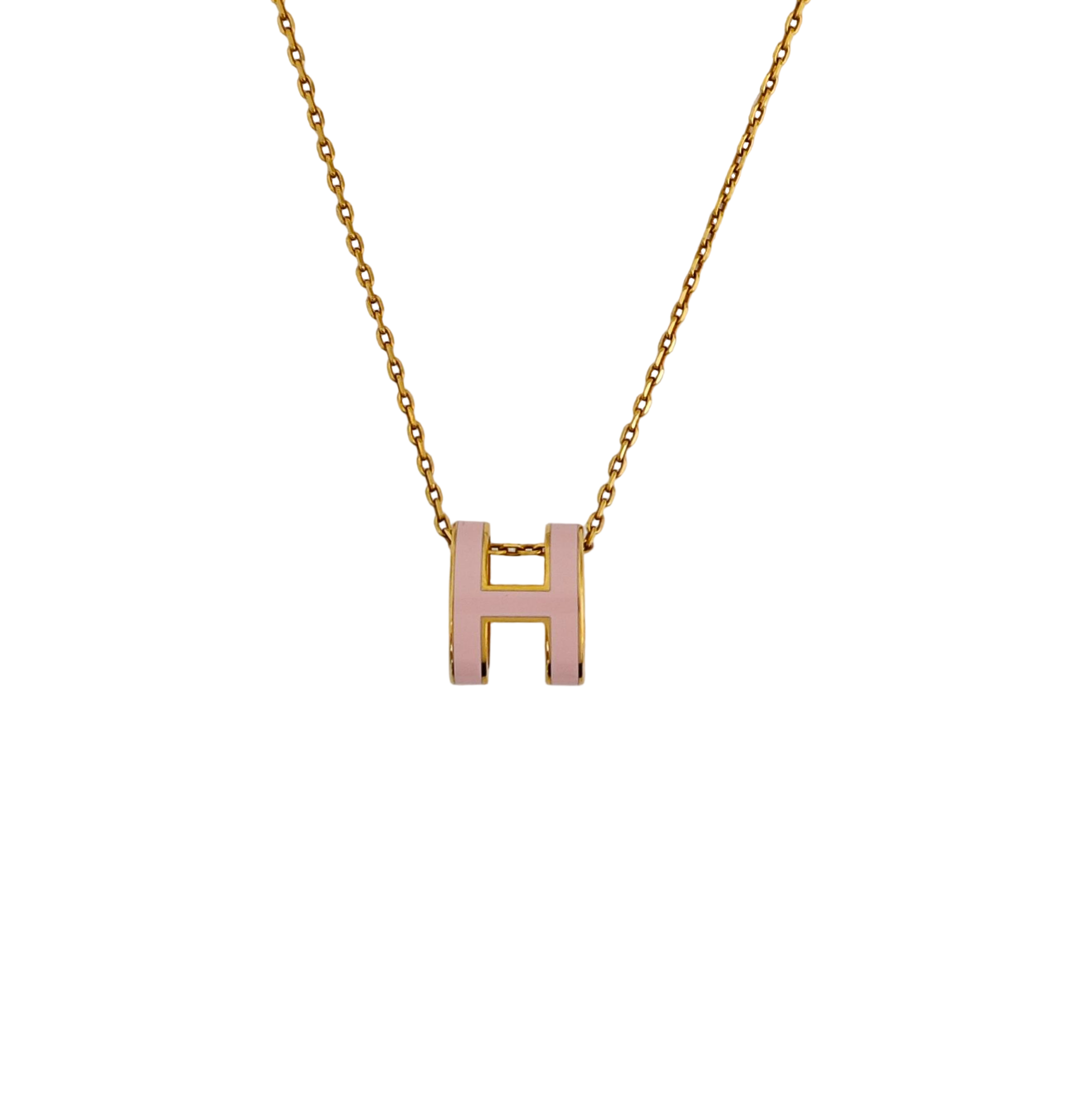 Pop H Metal Gold Necklace