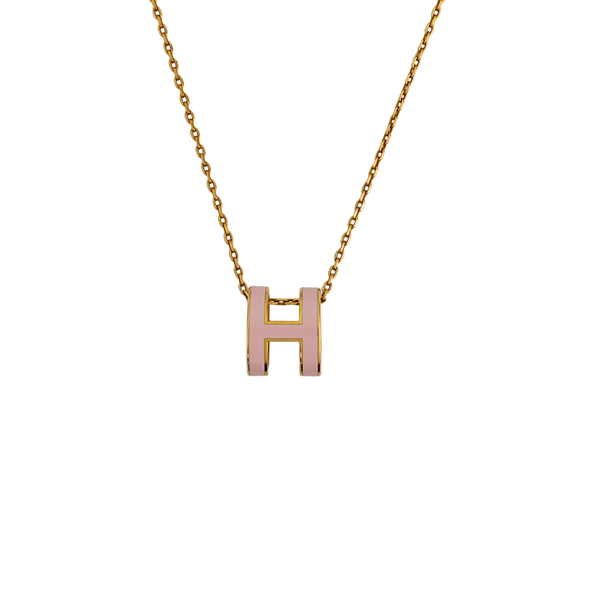 Pop H Metal Gold Necklace