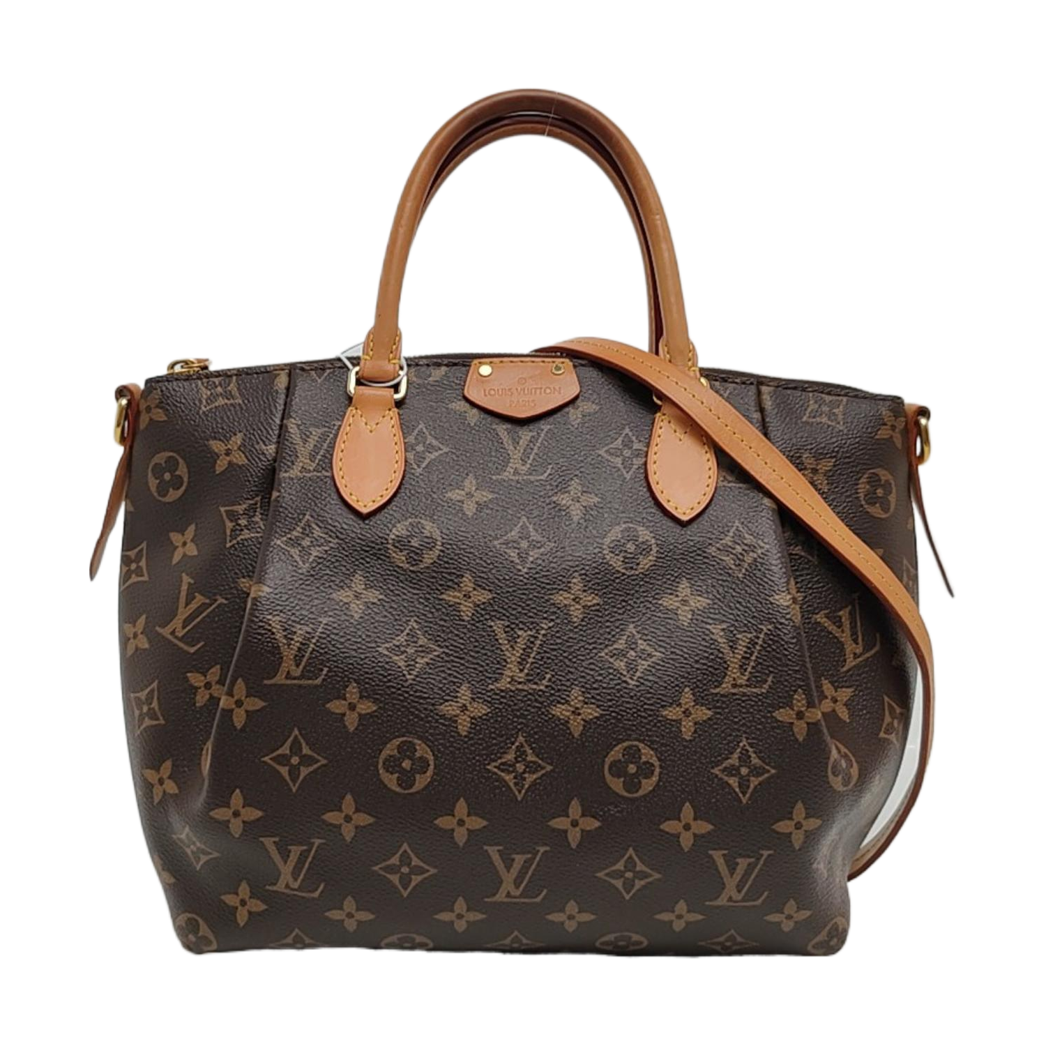 TURENNE Monogram Coated Canvas Brown