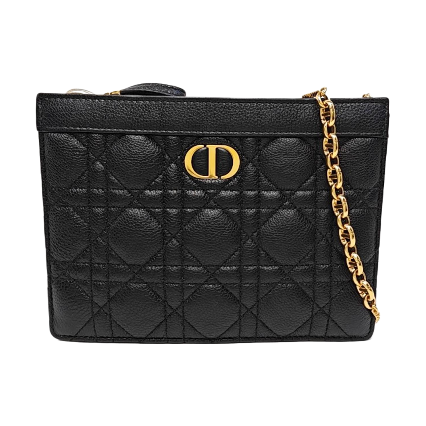 Dior Caro Mini Cannage Calfskin Black