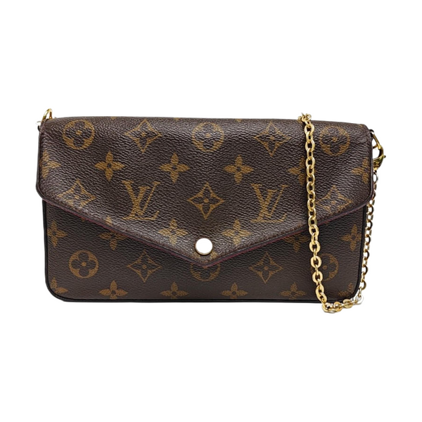 FÉLICIE Monogram Coated Canvas Brown