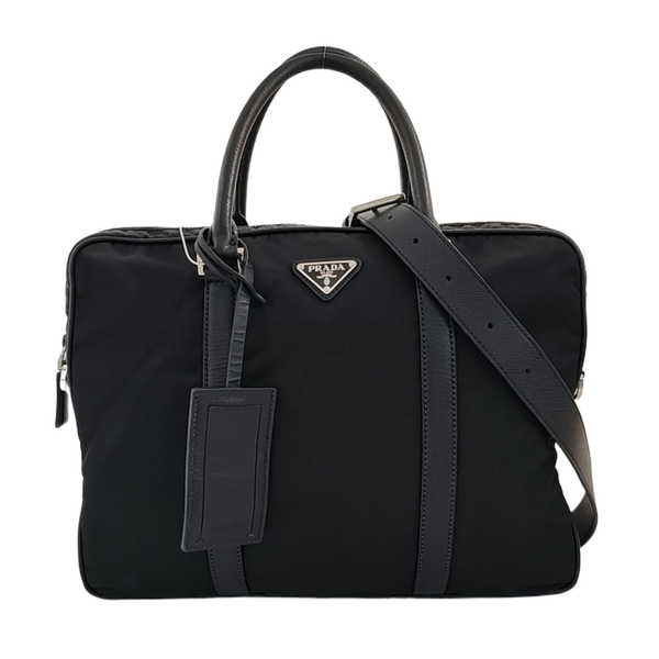 Bolso de hombro de nailon negro