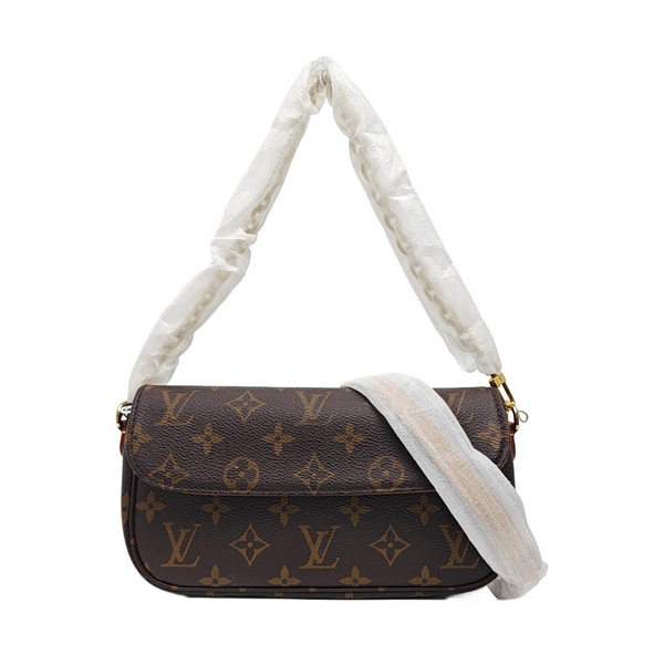 IVY Monogram Coated Canvas Brown