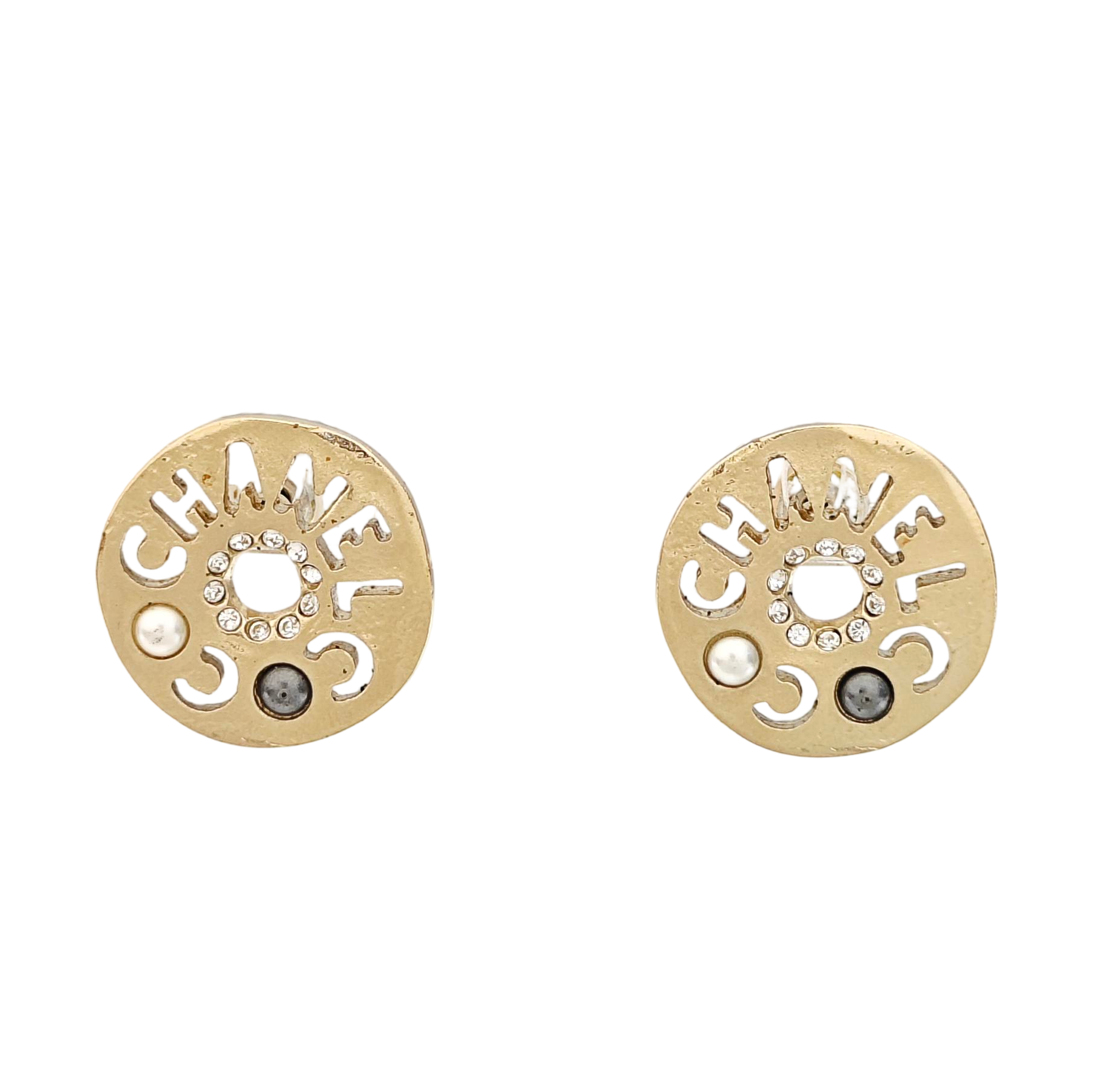 Metal Gold Stud Earrings