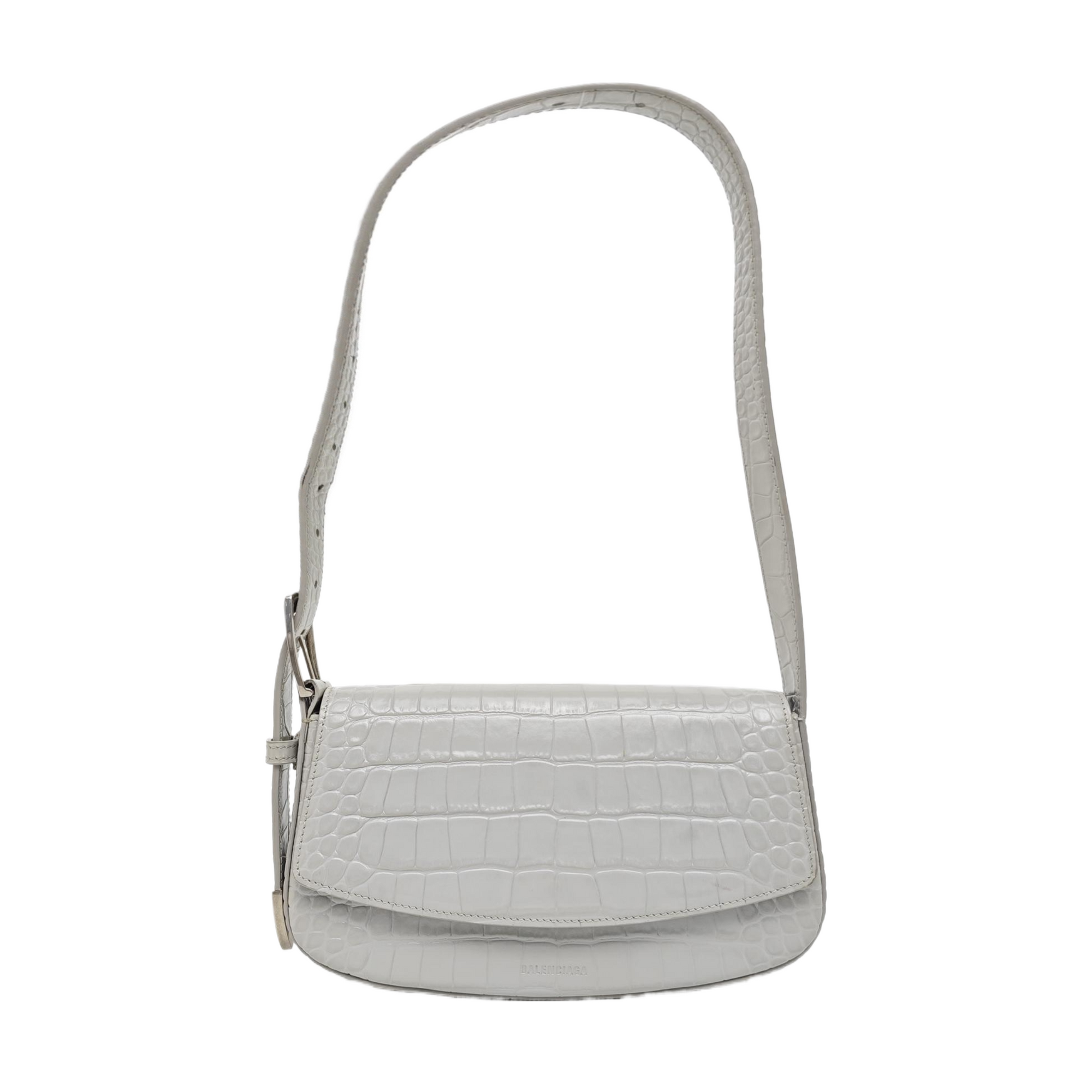 Calfskin Shoulder Bag Gray