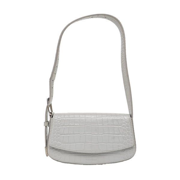 Calfskin Shoulder Bag Gray
