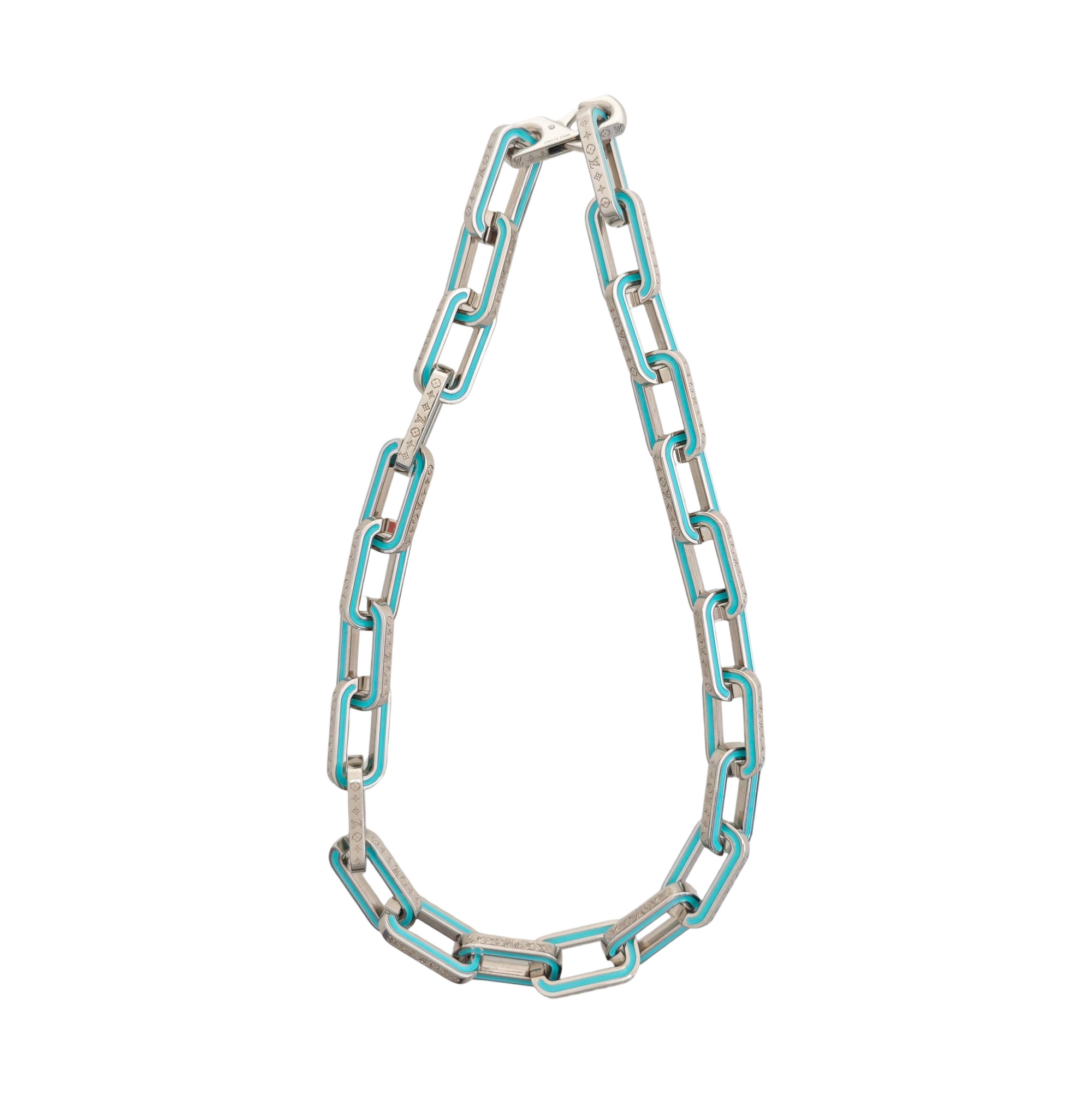 MONOGRAM LINKS CHAIN Metal Silver Necklace