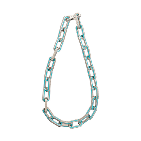 MONOGRAM LINKS CHAIN Metal Silver Necklace
