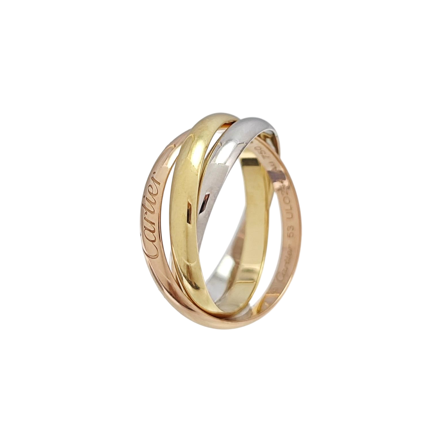 TRINITY 18k White Gold Multicolor Ring EU 53