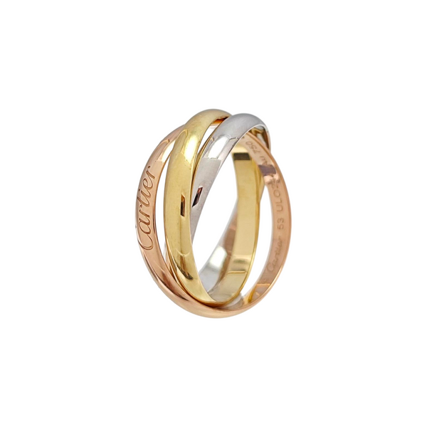 TRINITY 18k White Gold Multicolor Ring EU 53