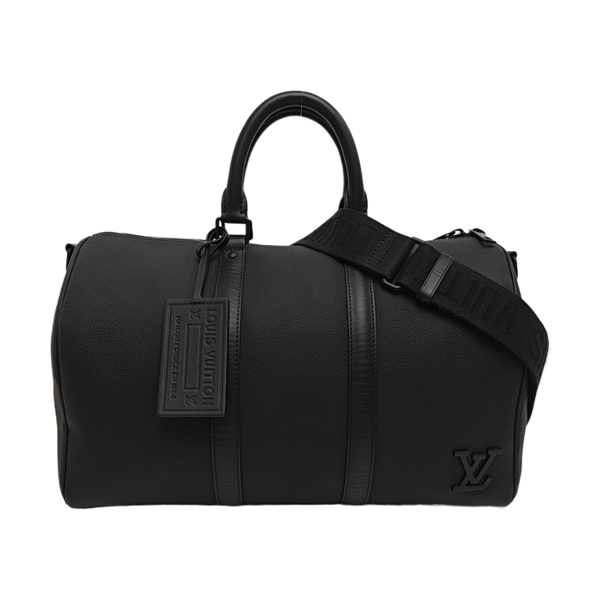 KEEPALL 40 Calfskin Black